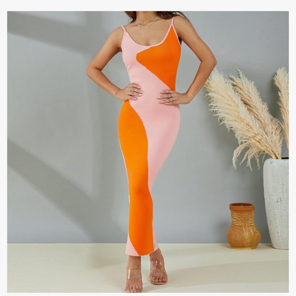 Y2K style bodycon midi dress